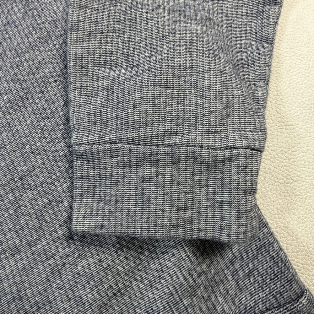 Hugo Boss Piceno 33 Mens XXL Blue Gray Quarter Zip Pullover Elbow Patches - Picture 15 of 15